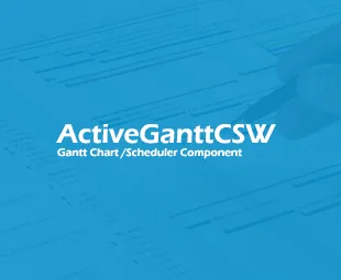 ActiveGanttCSW WPF Gantt Chart / Scheduler Control C# 3.2.3