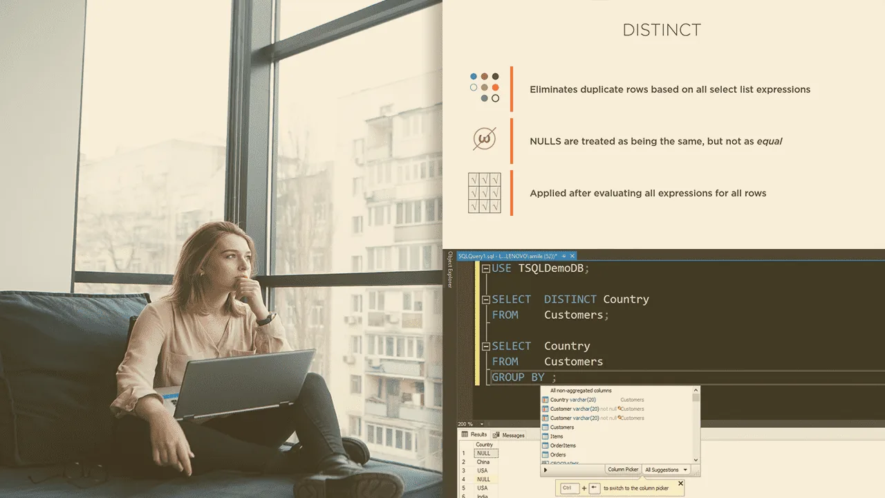 Pluralsight – Querying Data with T-SQL from SQL Server 2023-5