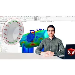 Udemy – Finite Element Analysis. SolidWorks Simulation. P3: BOLTS 2024-3