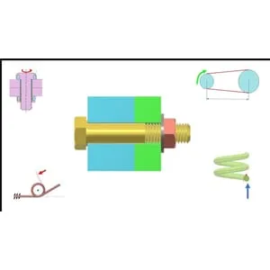 Udemy – Machine design Basics II – Screws, Fasteners, Springs, Belt 2023-8