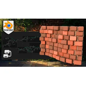 Udemy – Blender Basics Geometry Node Brick Walls Workshop 2024-5