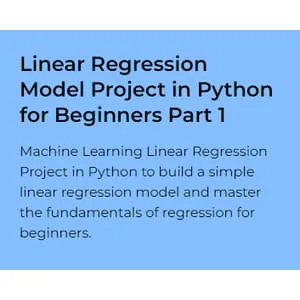 Projectpro – Linear Regression Model Project in Python for Beginners Part 1 2024-7
