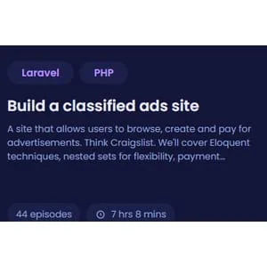 CodeCourse – Build a classified ads site 2020-10