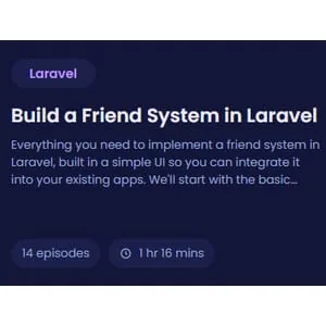 CodeCourse – Build a Friend System in Laravel 2022-4