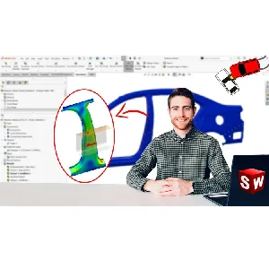 Udemy – Finite Element Analysis. SolidWorks Simulation. P4: WELDING 2024-6