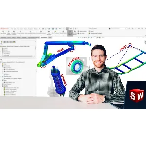 Udemy – Finite Element Analysis. SolidWorks Simulation. P5: PIN&CONN 2024-7