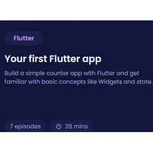 CodeCourse – Your first Flutter app 2021-11