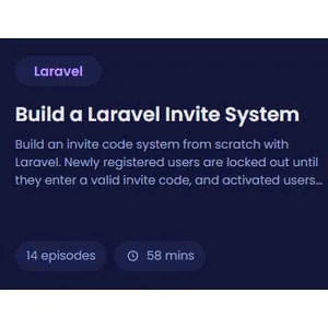 CodeCourse – Build a Laravel Invite System 2021-8