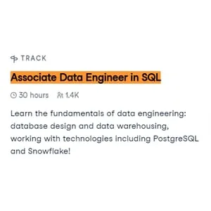 Datacamp – Associate Data Engineer in SQL 2024-8