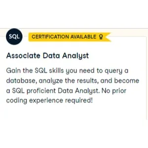 Datacamp – Associate Data Analyst in SQL 2024-8