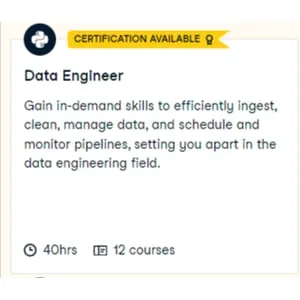 Datacamp – Data Engineer in Python 2025-3
