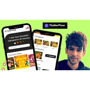 Udemy – FlutterFlow Course: Grocery Delivery E-Commerce App (2025) 2025-2