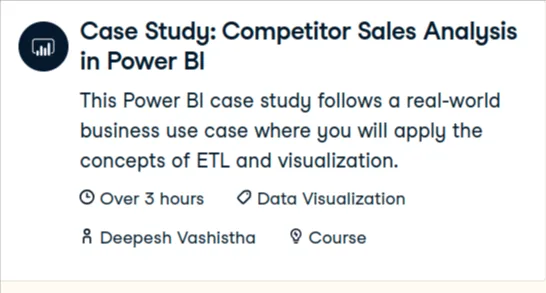 Datacamp – Case Study: Competitor Sales Analysis in Power BI 2024-12