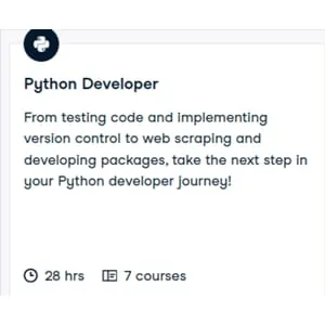 Datacamp – Python Developer 2025-8