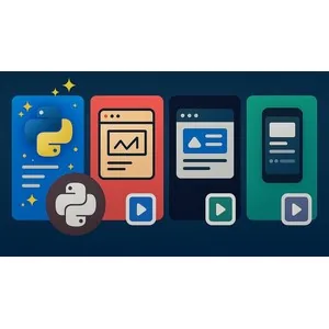 Udemy – Python for Beginners : 4 Course in 1 for absolute beginner 2025-6