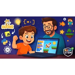 Udemy – Coding for Kids: Code in Scratch, HTML, Python & AI + More 2025-6