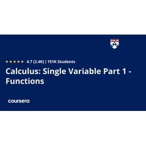Coursera – Calculus: Single Variable Part 1 – Functions 2025-12