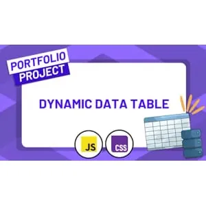 ZerotoMastery – Build a Dynamic Data Table using JavaScript, CSS, and APIs 2025-11