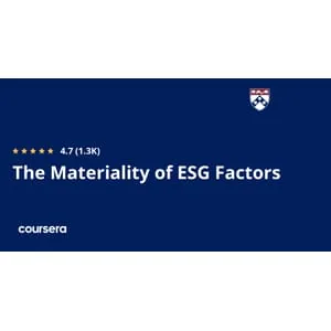 Coursera – The Materiality of ESG Factors Specialization 2026-2