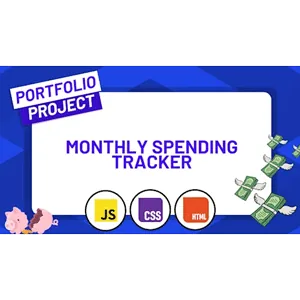 ZeroToMastery – Build a Monthly Spending Tracker with HTML, JavaScript and CSS 2025-11