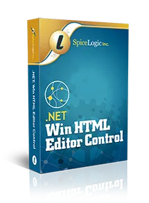 Spicelogic .NET WinForms HTML Editor Control 7.4.11.0